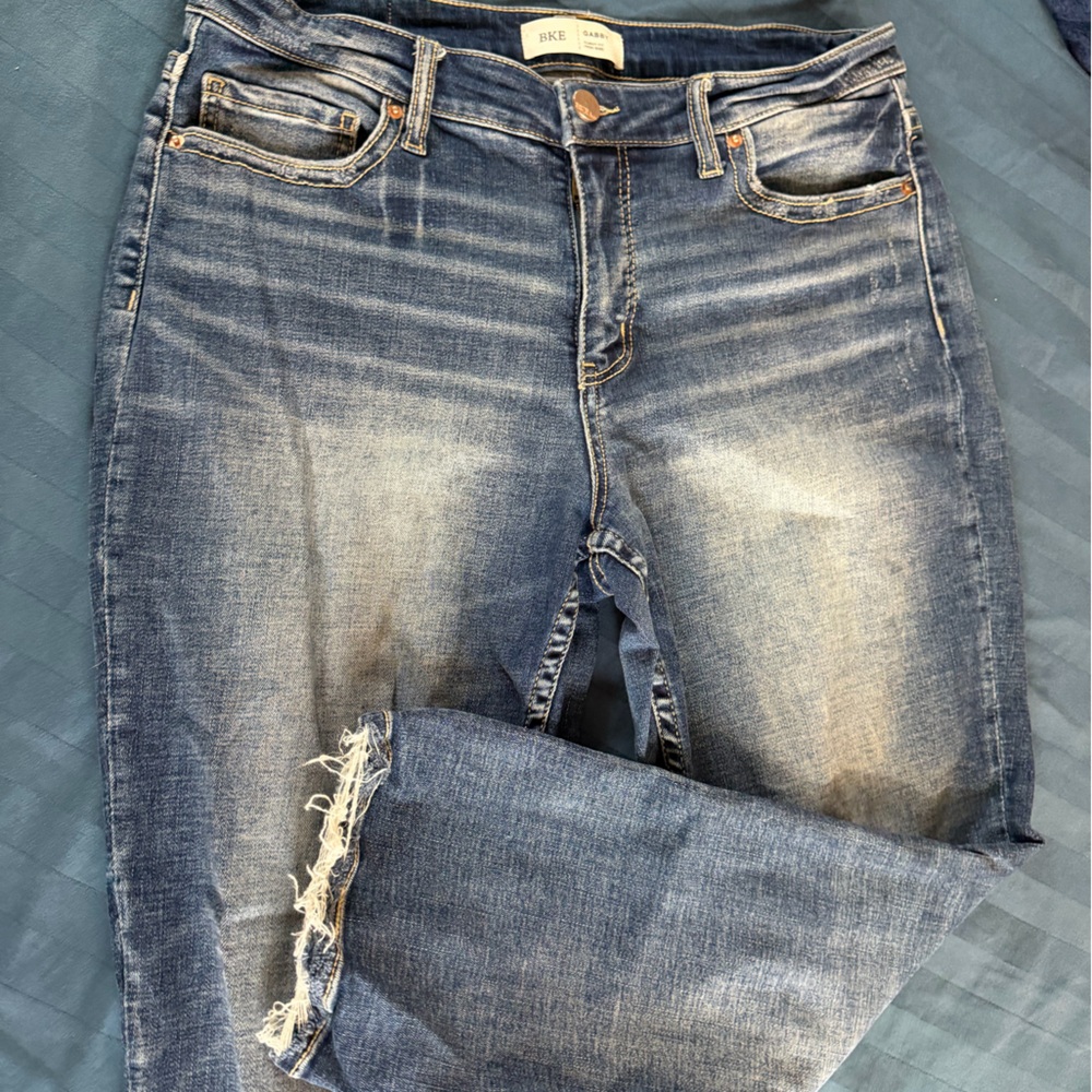 BKE Gabby Dark Blue Ankle Jeans